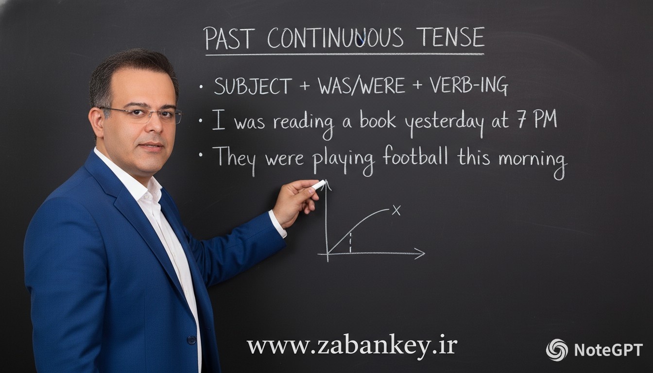 زمان گذشته استمراری ( past Continuous tense)