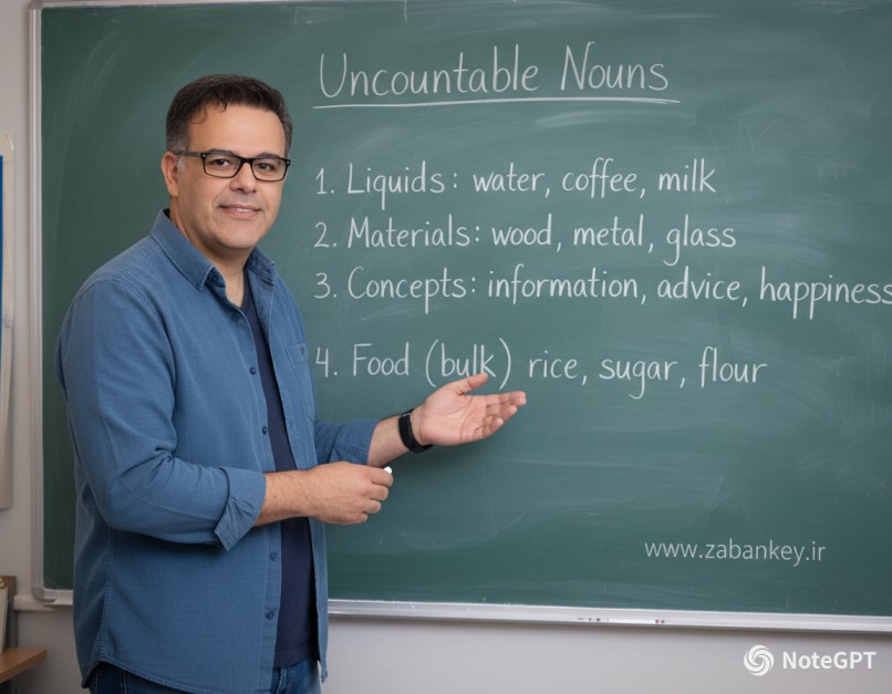 اسامی غیر قابل شمارش