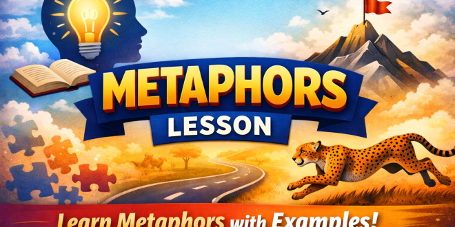 استعاره یا متالفورها در زبان انگلیسی, metaphors