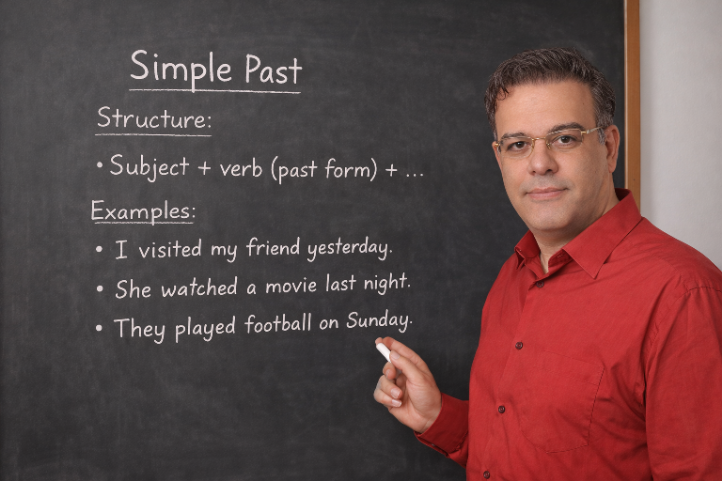 زمان گذشته ساده (Simple past)